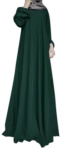 Abaya Damen Baumwolle Set Elegant Muslimische Kleidung Abaya-Set Große Größe Für Frauen Gebetskleidung Gebetskleid Islam Lang Hijab-Kleid mit Kopftuch Frühling Burka Muslim Sommer