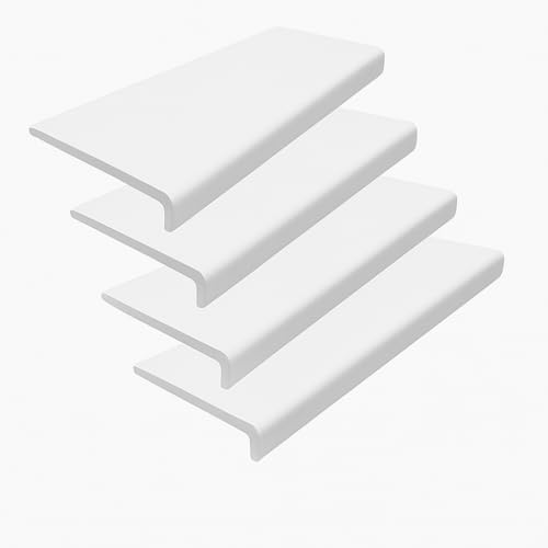 100mm x 1.5m White uPVC Fascia Capping & Sill Cover + End Caps – 4 Pack