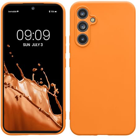 kwmobile Handyhülle für Samsung Galaxy A54 5G Hülle - weiches Handy Silikon Case - Schutzhülle Cover - Fruity Orange