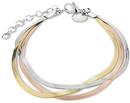Liebeskind Berlin Damen Armband LJ-1768-B-20 aus Edelstahl in IP Tricolor