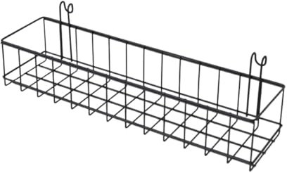 MagiDeal Cestini a griglia in Metallo con Ganci, contenitori portaoggetti in Filo Metallico, cestini da Parete appesi per Bagno, Soggiorno,