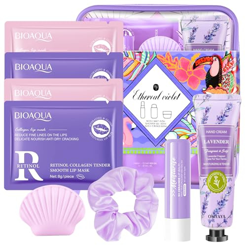 Gifts for Women Skincare set 12 Pcs,Fragrance Mist,Body Cream,Shower Gel,Hand Cream,Lip Balm,Eye Mask,Soap,Hair Tie,Vegan and Cruelty-Free,Travel Friendly Hydration Kit