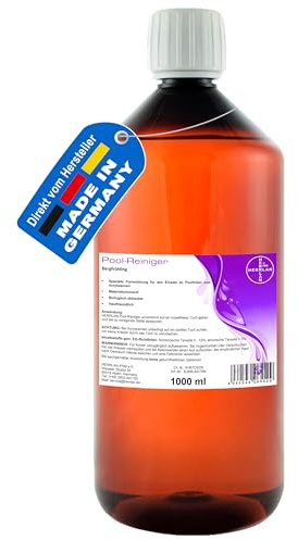 HERRLAN® Pool-Reiniger mit Bergfrühling-Duft 1000ml | Flüssiger Reiniger für Pool & Schwimmbad - für den Einsatz an Poolfolien und Acrylwannen geeignet - Made in Germany