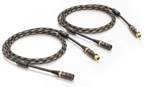 VIABLUE NF-S1 Silver Quattro XLR-Kabel * Analog/NF * Audiokabel * Pair * 1 Paar * 4-Fach Abschirmung * Verzinnte OFC Litzen * T6s XLR-Stecker * Ferritfilter * 50 cm * 0.5 m