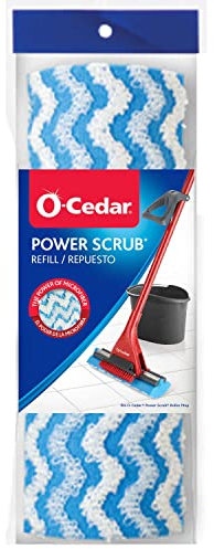 O-Cedar Triple Action Power Scrub Roller Mop Refill, Blue, White