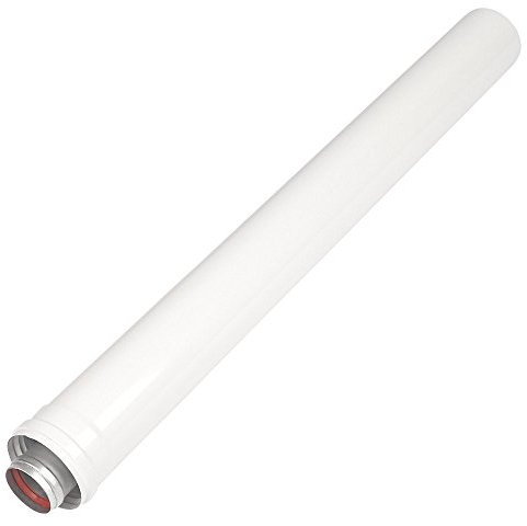 Ariston 3318005 prolunga coassiale 60/100 Maschio/Femmina l1000, Bianco