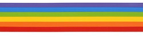 Wachsstreifen/Verzierwachs im Set Regenbogen (30 Stück / 20 cm x 1 mm) TOP QUALITÄT