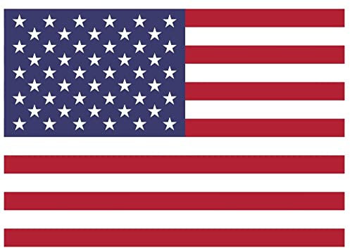 Samunshi® Usa Flagge Aufkleber Autoaufkleber in den Nationalfarben - 10x7cm