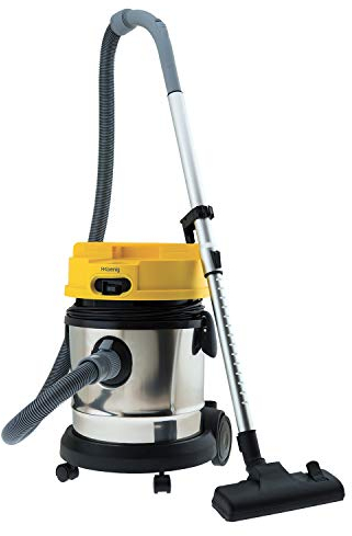 H.Koenig Aspirapolvere bidone aspiratutto 3 in 1 senza sacco TC120, Solidi e Liquidi, multifunzione, bidone in acciaio inox da 20L, potente 1200W, 6 accessori inclusi per garage, cantina, terrazzo