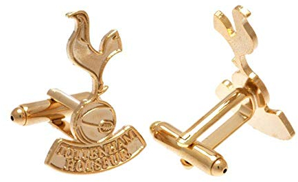 Tottenham Hotspur F.C. Vergoldete Manschettenknöpfe, offizielles Lizenzprodukt
