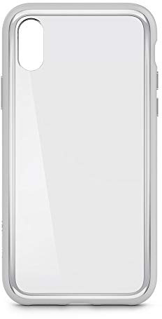Belkin SheerForce Elite Scratch-Resistant Transparent Case for iPhone X, Protective and Drop Resistant - Clear/Silver
