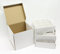 Weihnachtskugelsortierbox - viele Weihnachtskugeln in kleiner Box verstaut (weiß, 27 x 8 cm)