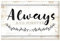 MRC Wood Products Always and Forever Wandschild aus Holz, rustikal, 30,5 x 45,7 cm