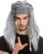 WIG ME UP - 91531 Perücke Herren Männer Pirat Seeräuber alt Kopftuch Dreadlocks lang wild grau meliert