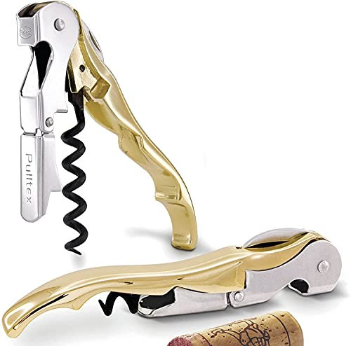Cavatappi Le Pulltap's con manico dorato.