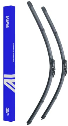 Vipa Car Parts Premium Wiper Blade Kit | Fits: BMW 3 Series E93 Convertible (Oct 2009 to May 2014) | All-Weather Performance | Durable, Streak-Free Windshield Wipers | Easy Installation