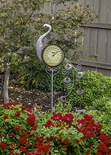 Poolmaster Außenthermometer Gartenstecker Pfau Multi 54581