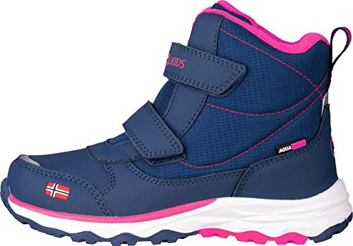 Trollkids wasserdichte Winterschuhe Wanderschuhe Hafjell, Marineblau/Pink, Größe 29