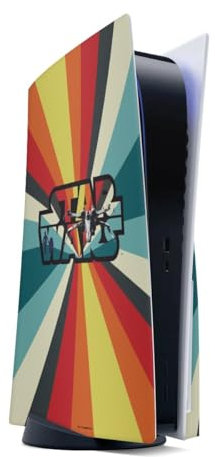 DeinDesign Autocollant Compatible avec Sony Playstation 5 Disc Edition Sticker Film Autocollant Star Wars Rétro Articles pour Fans