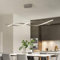 LED Pendelleuchte Esstisch Esszimmer Lampen Hängelampe Moderne Dimmbar Mit Fernbedienung Hängeleuchte Wohnzimmer Küchenlampen Hängend Leuchte für Büro Couchtisch Hotel Bar Deko Decke Pendellamp L120cm