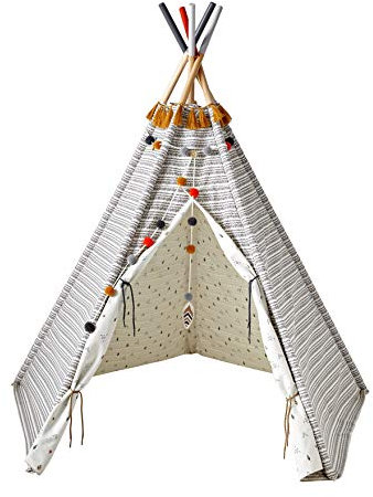 Vertbaudet Wendbares Spielzelt, Tipi Mehrfarbig ONE Size
