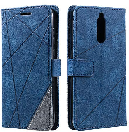 SONWO Funda para Huawei Mate 10 Lite/Huawei Nova 2I, Flip Folio Libro Cartera Carcasa para Huawei Mate 10 Lite/Huawei Nova 2I Cáscara de TPU, con Cierre Magnético, Ranura para Tarjeta, Azul