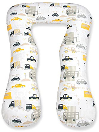 Amilian Stillkissen Seitenschläferkissen Kissen Schwangerschaft Schwangerschaftskissen Pregnancy Pillow Lagerungskissen Stillkissen XXL Body Pillow