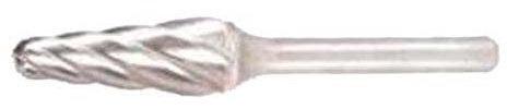 Dormer P7219.6X6.0 Serie P721 Hartmetall-Frässtift, Kugelnase, hell, 12,70 mm x 77 mm