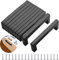 MEEQIAO 10 Piezas Tiradores Armario Acero Inoxidable 192 mm con 40 Tornillos, Manijas de Morden Plaza de Muebles, para Cocinas, Oficina, Cajones, Gabinete, Armario Empotrado