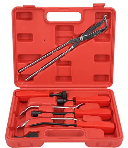 01 02 015 8Pcs 45 Steel Universal Professional Drum Brake Puller Tool Kit Master Removal Tool Kit with Storage Box for Automotive Drum Brakes
