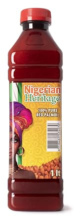 2 x 1 l de aceite de palma, nigerian Heritage.