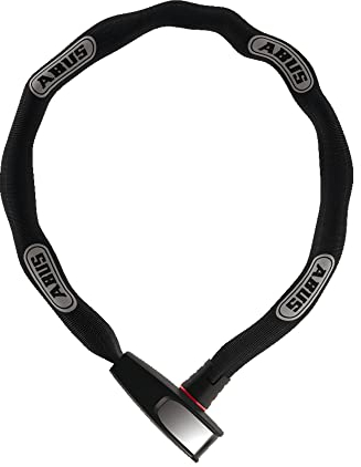 ABUS Kettenschloss Catena 6806K QST – Fahrradschloss mit Halterung – ABUS-Sicherheitslevel 6 – 6 mm stark – 110 cm lang – Schwarz