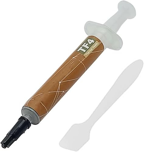 1 one enjoy TF4 Thermal Compound Paste 9.5 W/mK, Carbon Based High Performance, Heatsink Paste, CPU for All Coolers 4 Grams with Tool
