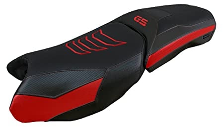 Tappezzeria Italia Sattelbezug kompatibel mit R 1250 GS Adventure (19-22) Modell Perth Comfort System (Rot)