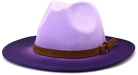 GRFIT Fedora Trilby Filzhut Hut Herren Und Damen Zylinder Mode Neu Spray Jazz Hut 58Cm 6