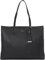 Calvin Klein Damen Tote Bag Tasche Medium Shopper Mittelgroß, Schwarz (Ck Black Mono Jacquard), Einheitsgröße