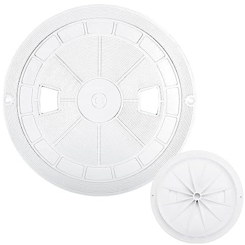 DLSIN Cubierta para Skimmer, reemplazo de la Tapa del Skimmer, Filtro para Piscina, Cubierta para Skimmer Resistente, Tapa para Skimmer de 25 cm para Piscinas enterradas (Blanca)