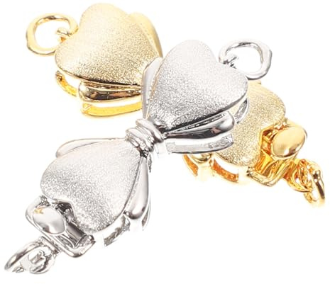 Chiusura per Collane e Bracciali in Metallo 2 Pezzi per Gioielli DIY | Installazione Semplice, Uso Versatile per Collegare Collane, Design Elegante e Chic, Accessori Gioielli