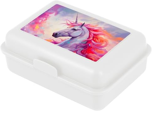 Baagl Fiambrera Infantil para la Escuela, Niñas y Niños - Guardería, Unicornio Real
