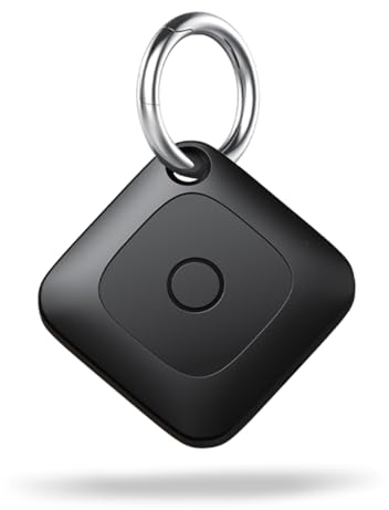 Hoxe Air Tracker Tag, Smart Tag Schlüsselfinder Kompatibel mit Apple Wo ist (Nur iOS), Smart Finder für Schlüssel/Koffer/Gepäck, Lauter Piepton, Weltweite Verfolgung, Austauschbarer Akku, 1 Pack