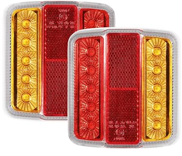 SPARKMOTO LED Rückleuchten für Anhänger, Tauchboot, 12V Bootsanhänger Beleuchtung, 5 Funktionen Rücklicht für Traktor