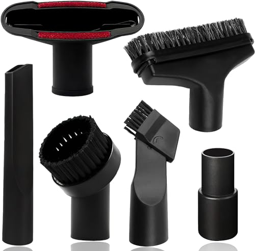6 Pezzi Accessori Aspirapolvere, set di spazzole con bocchette per aspirapolvere da 32 mm, Beccuccio Aspirapolvere Accessori Spazzole,bocchetta a spazzola con adattatore per tubo da 35 mm a 32 mm