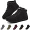 Geweo Barefoot Scarpe Uomo Donna Scarpe di Transizione Primaverili Barefoot Shoes Minimalista Scarponcini Scarpe a Piedi Nudi Antiscivolo Caloroso All'aperto Escursionismo Scarpe, Nero 41