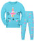 Gumyoss Pigiama per Bambine Gatto Set Pigiama per Bambini Cotone Maniche Lunghe Inverno Gatto 2 Pezzi 3 Anni