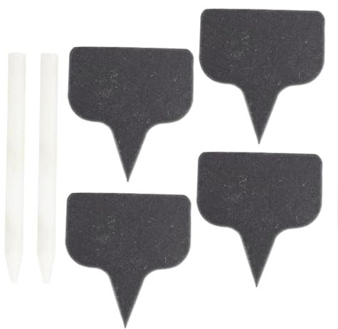 CVNRCLP Slate Cheese Markers Set - 6 Decorative Toothpick Flags with Chalkboard Picks, Black Cheese Labels, and Chalk Markers - Ideal for Cheese Platters, Appetizers, and Plant Labels