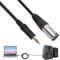 Edksegjcsous 3.5mm Mini Jack to XLR Cable - Male to 3.5mm Jack Aux Stereo to XLR Male Adapter, TRS Male Adapter, 3 Pin Microphone Audio Cable - 3m