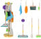 Masthome Kids Cleaning Set, 9 Pcs Wooden Cleaning Set for Kids, Realistic Toy Cleaning Set for Toddlers Age 3-6, Housekeeping Pretend Play Set Includes Broom Dustpan Mops Brush Duster Sponge Rag
