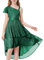 LOLANTA Robe Paillettes Filles Robe Ceremonie élégante, Robe étincelante de Soirée Fête de Mariage mi-Longue sans Manches, Vert, 9-10 Ans, 140