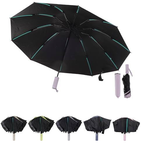 CAPASTEC 1 Set Umgekehrter Regenschirm mit Abdeckung, Faltbarer Invertierter Regenschirm, Pink