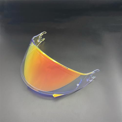 Motorrad Helmvisier, D Skwal Helmschildvisier for Shark Skwal/Spartan/D-Skwal 2, hochfestes Viseira Capacete-Motorradhelmzubehör (nur for den täglichen Gebrauch in Schwarz)(Revo Clear Red-day and Nigh